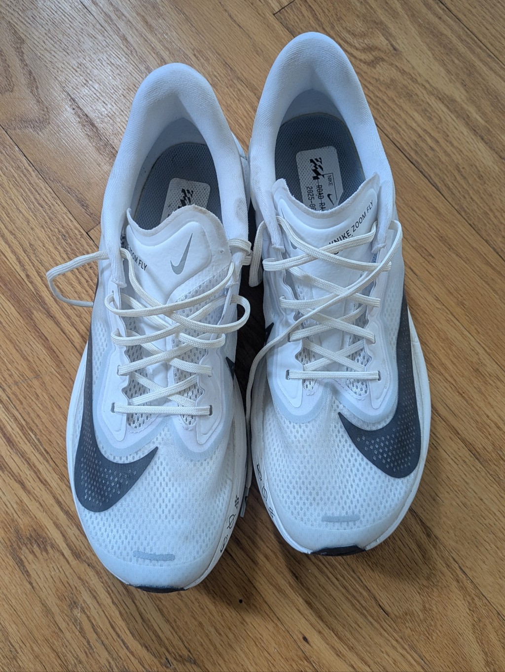 Nike Zoomfly 6 Mens Running Shoe, Size 11.5, White / Black / Gray